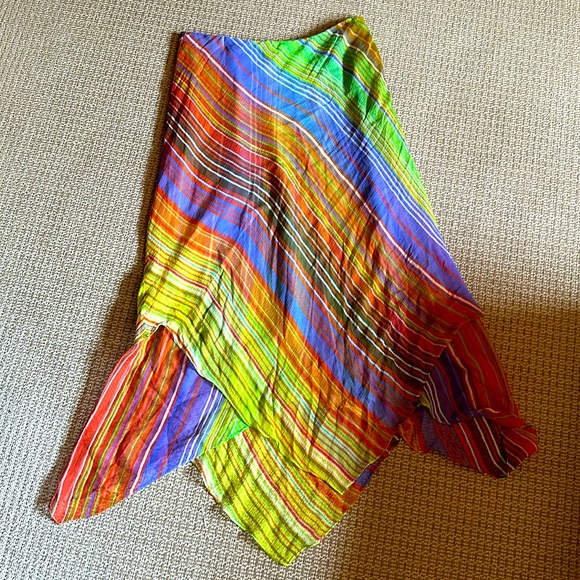 Dana Buchman Dresses & Skirts - Dana Buchman silk skirt size 10 lined midi handkerchief hem